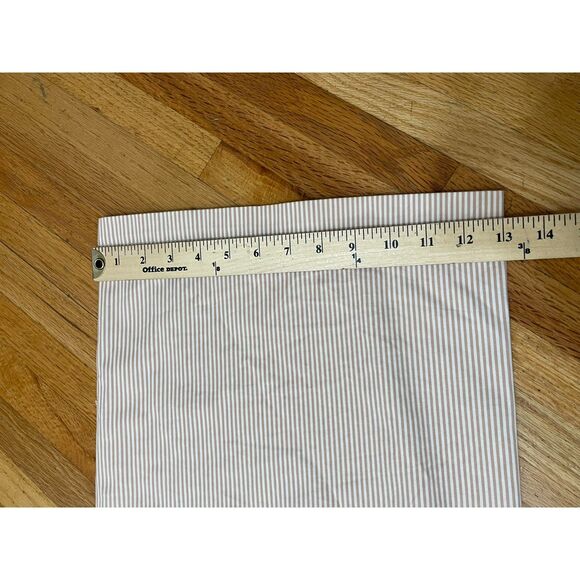 Lafayette 148 Women's 10 Brown Pant Cotton Cropped Striped Wide Leg Boho Culotte - Picture 8 of 11